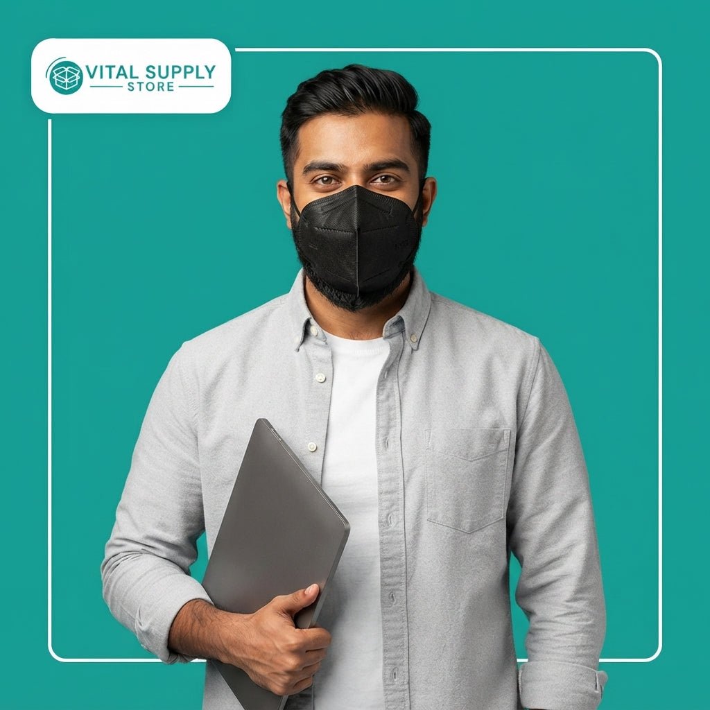 KN95 Masks with Adjustable Ear Loops - XL to Small - VitalSupplyStore.com