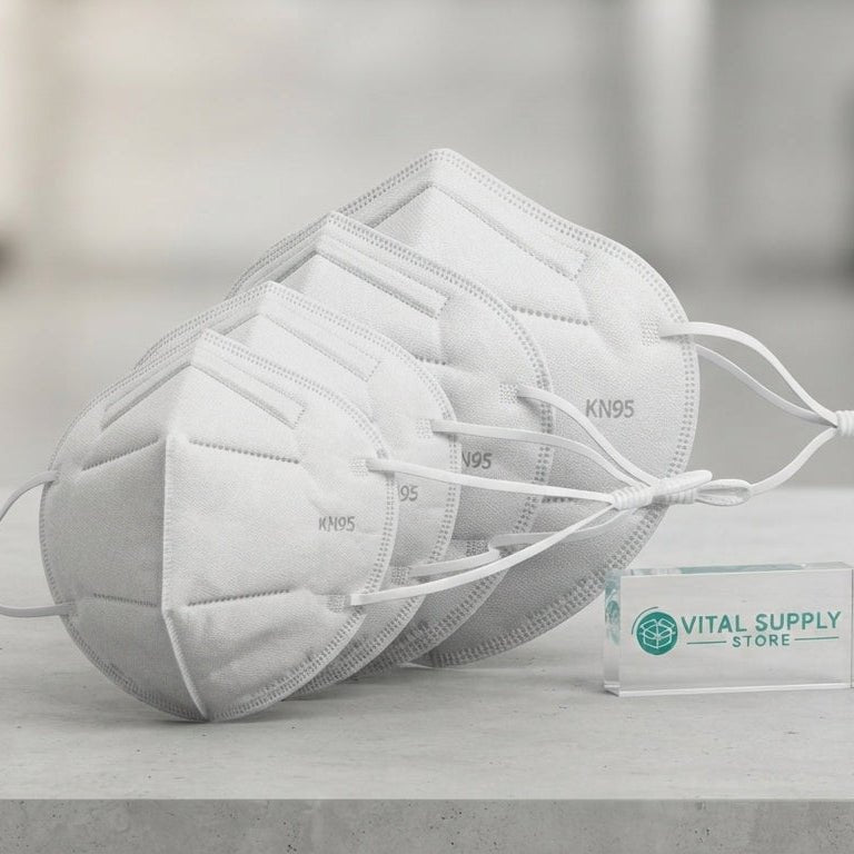 KN95 Masks with Adjustable Ear Loops - XL to Small - VitalSupplyStore.com